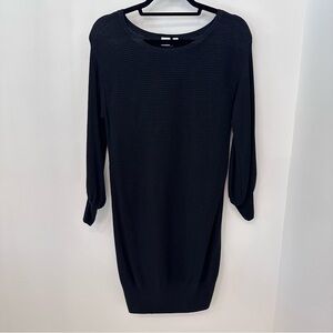 GAP Maternity Long Sleeve Dress ribbed sweater dress XS Black